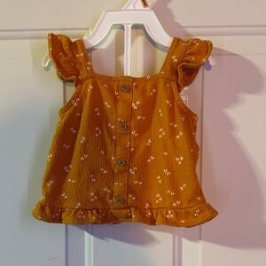 Carter’s Floral Ruffle Sleeve Top and Shorts